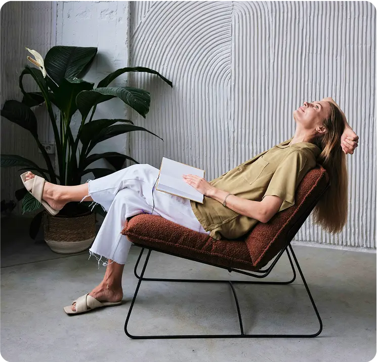 Person experiencing muscle pain